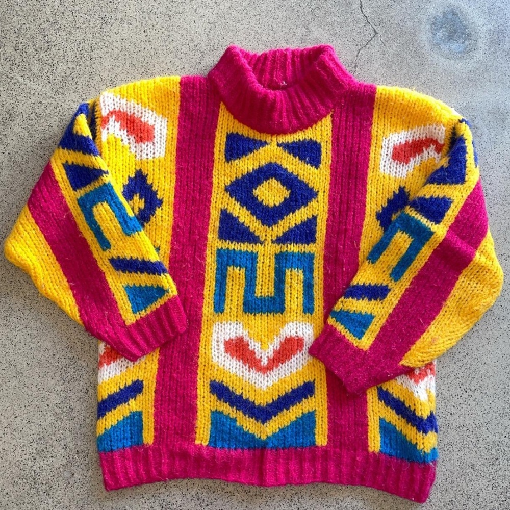 Bright Chunky 80’s Sweater